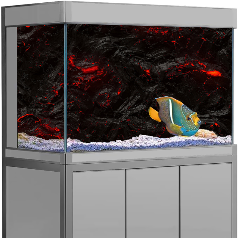 Aquarium Fish Wallpaper Hd - Лавовый камень аквариум фон стикер стены