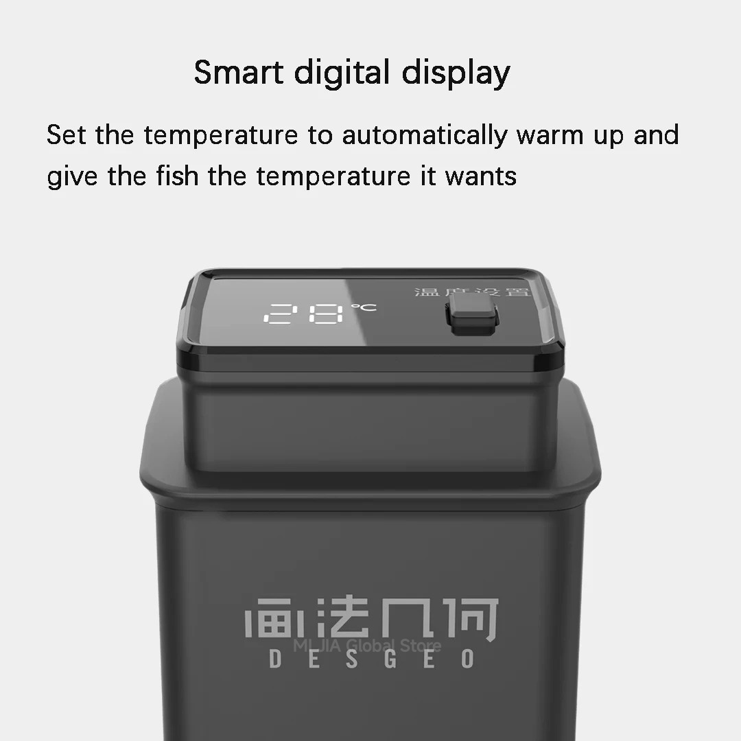 DESGEO 50W Умный нагреватель д – обзор и цена Xiaomi Aquarium Fish Tank
