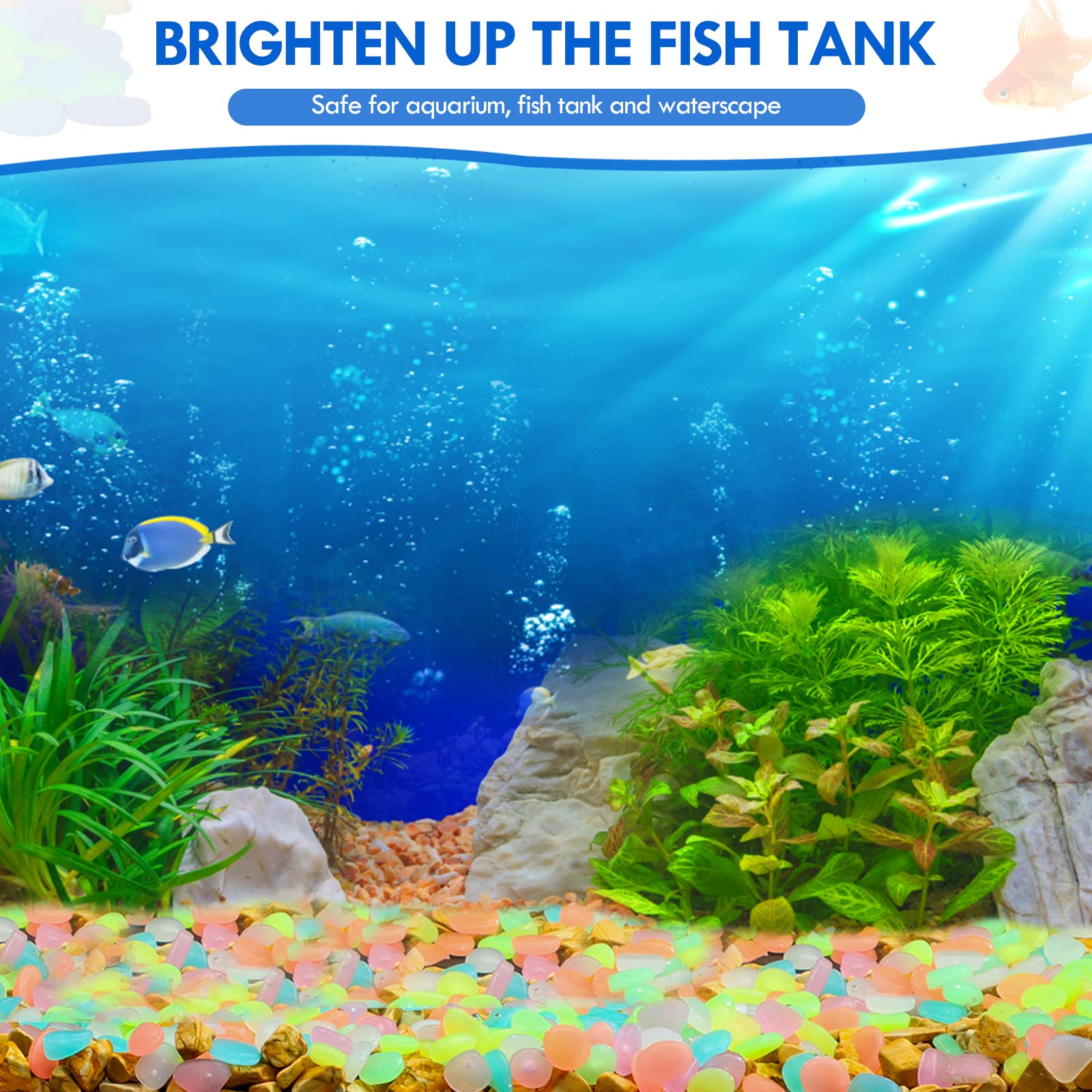 100 шт. светящиеся в темноте с – обзор и цена Aquarium Decoration Rock